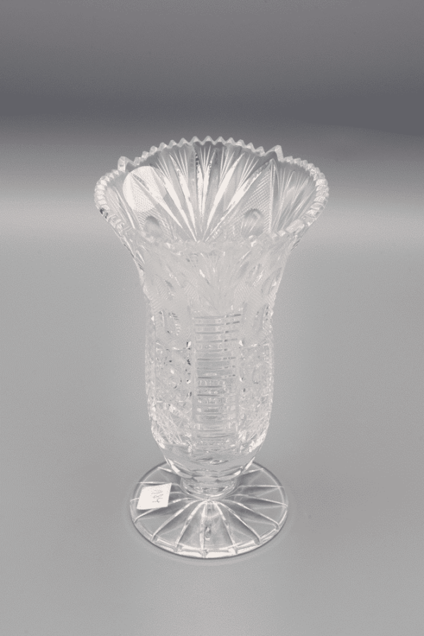 Brušena kristalna vaza ÚSVIT 16 cm - Slika 2
