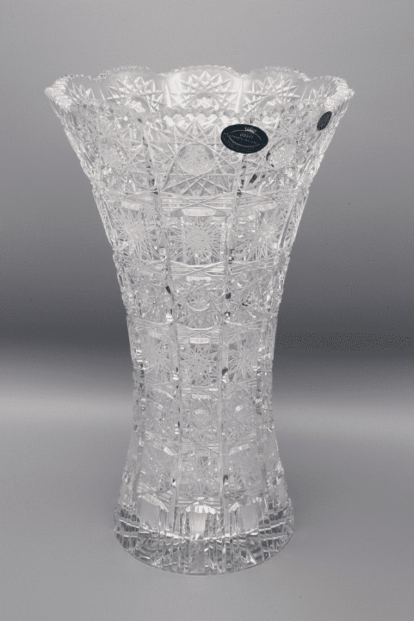 Brušena kristalna vaza ÚSVIT 30 cm - Slika 2