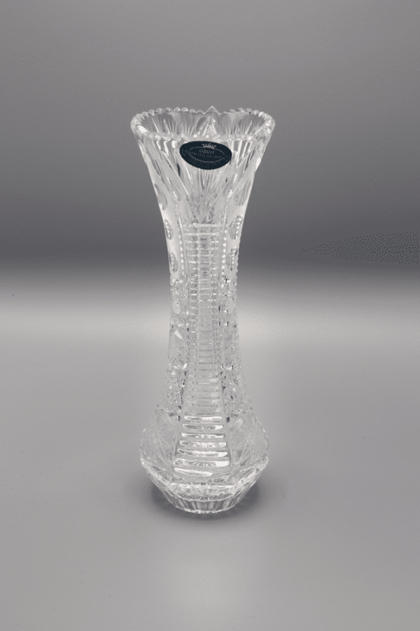 Brušena kristalna vaza ÚSVIT 23 cm - Slika 2