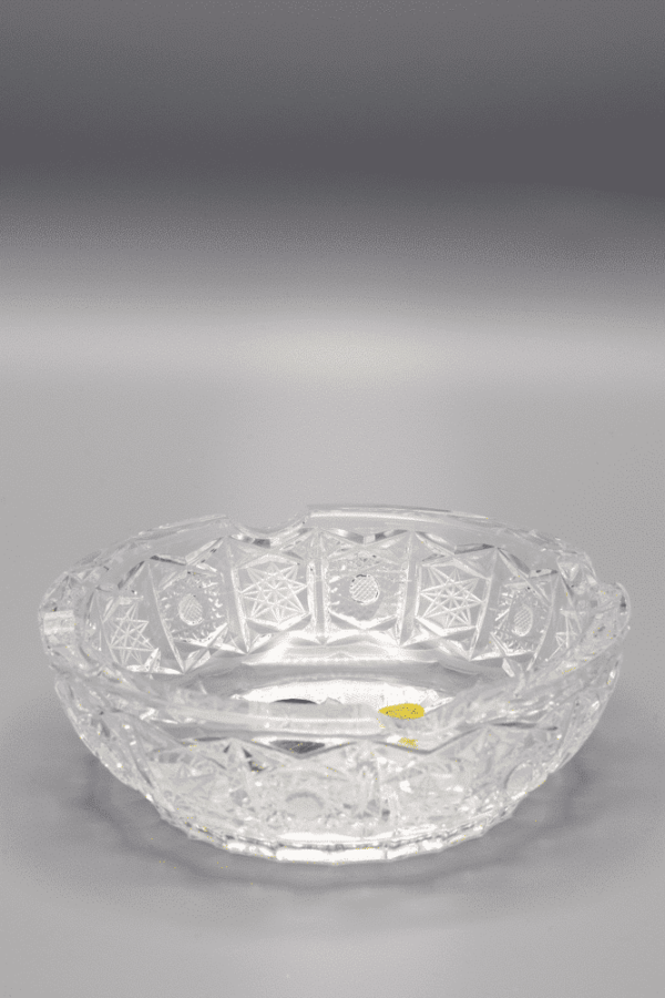 Kristalno brušena pepeljara ÚSVIT 12 cm - Slika 2