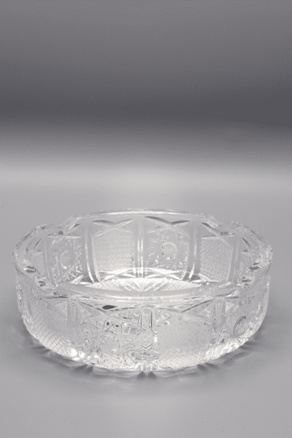 Krištáľový brúsený popolník ÚSVIT 15 cm