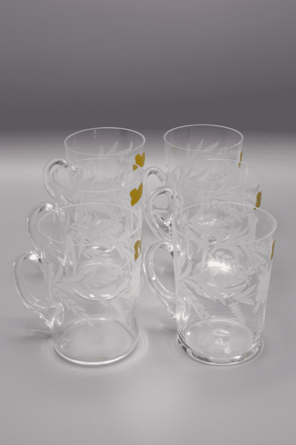 Krištáľové brúsené poháre ÚSVIT 200 ml set 6 kusov