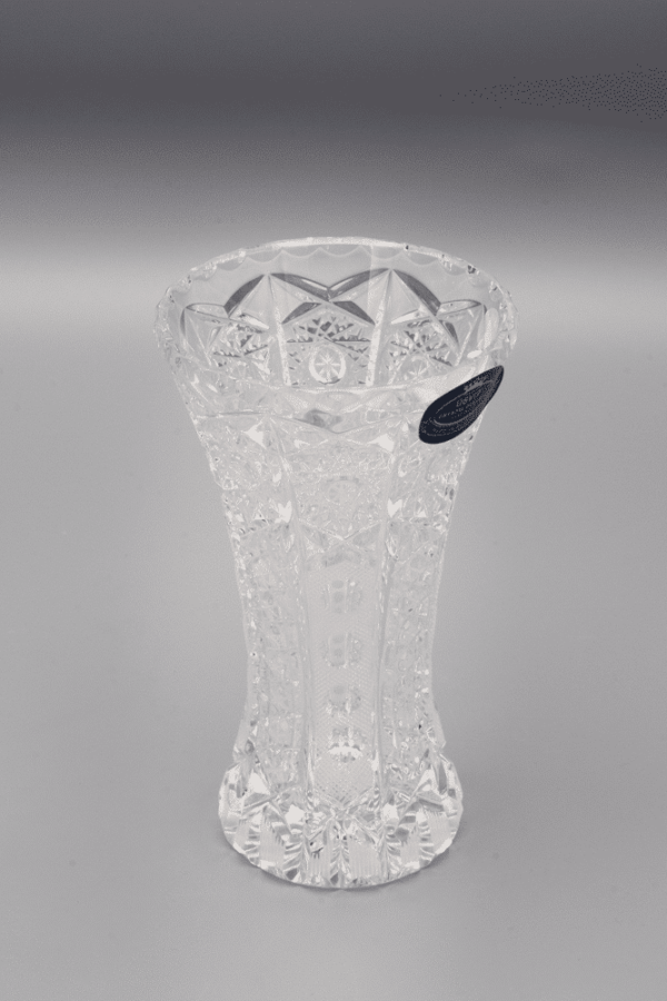 Brušena kristalna vaza ÚSVIT 13 cm - Slika 2