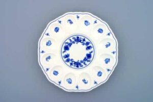 Cibulák – Podnos na vajíčka 24,3 cm – originál cibuľový porcelán 1. akosť