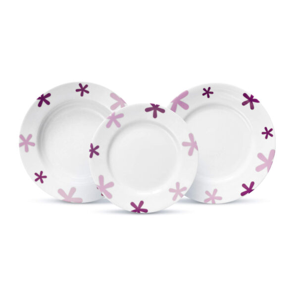 Set od 18 komada FLOWERET VIOLET