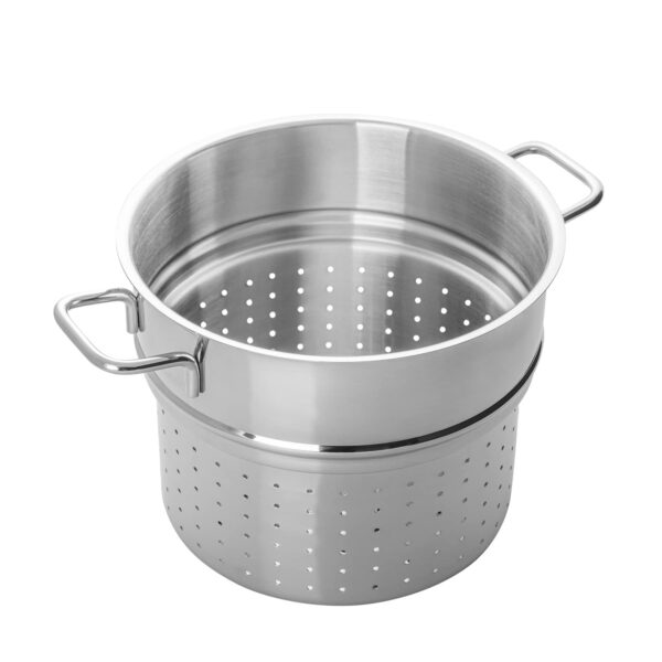 Cjedilo/posuda za kuhanje na pari od nehrđajućeg čelika Ø 24 CM