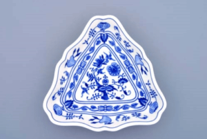 Cibulák – Misa šalátová 3-hranná 19,5 cm – originálny cibuľový porcelán 1. akosť