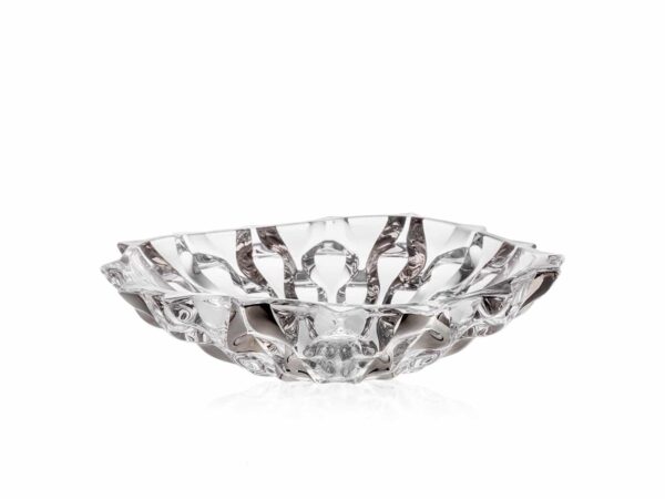 Krištálová miska Samboa platinum 35 cm