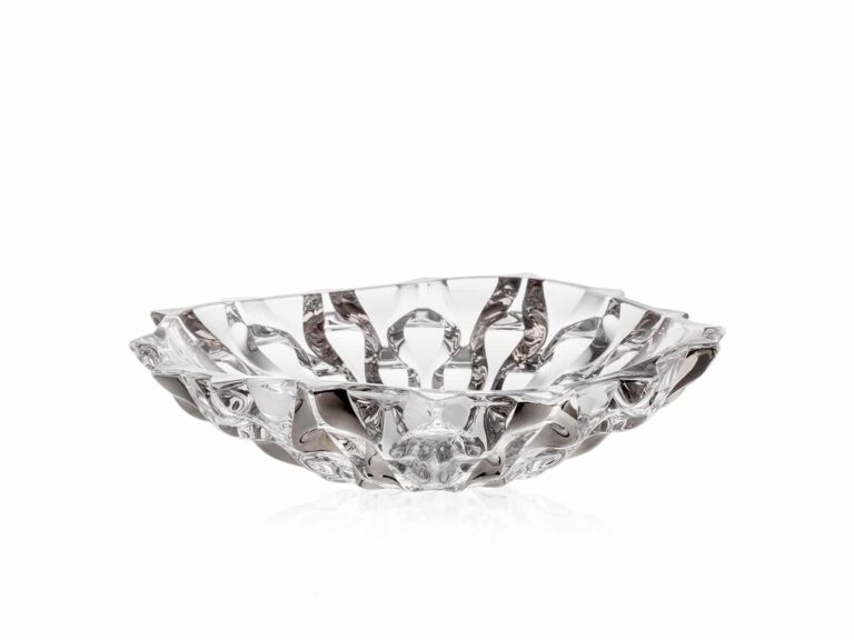 Krištálová miska Samboa platinum 35 cm