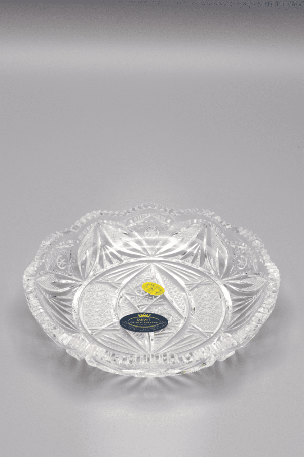 Krištáľový brúsený tanier ÚSVIT 14 cm