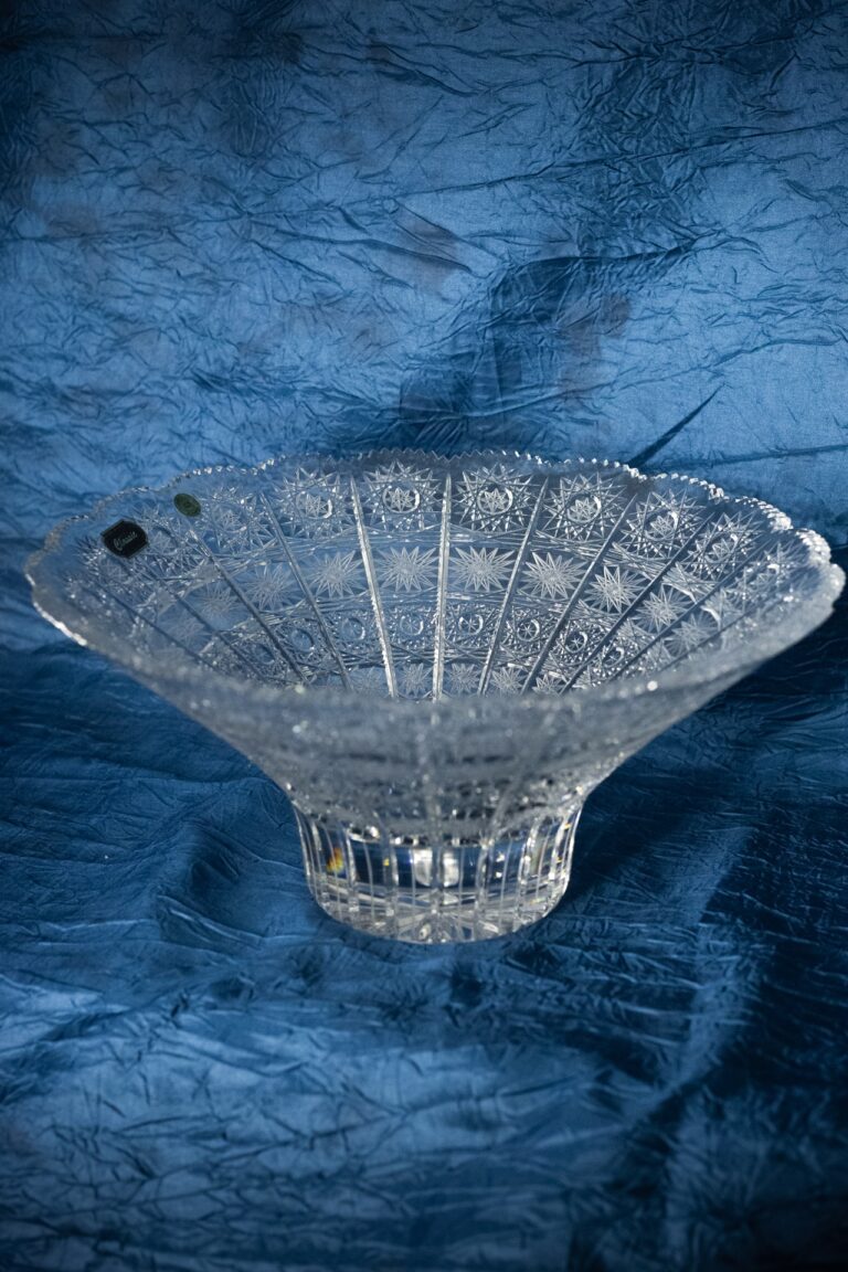 Krištálová brúsená miska 30 cm