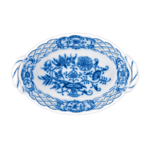 Cibulák – Košík prelamovaný 11 cm – originál cibuľový porcelán 1. akosť