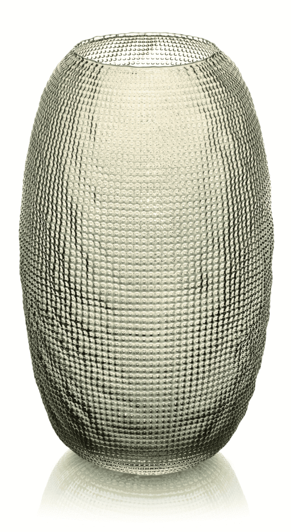 Váza DIAMAN béžová H29 cm D17,5 cm