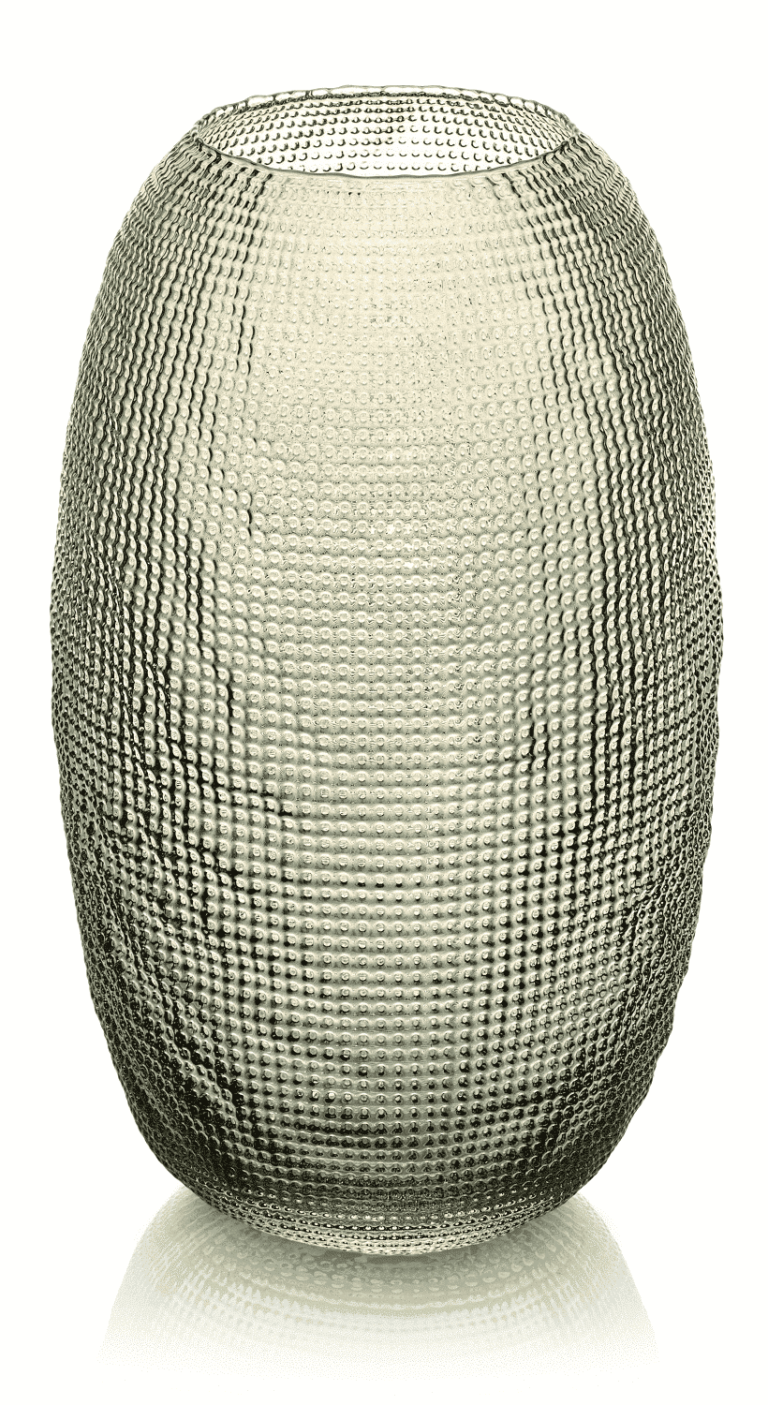 Váza DIAMAN béžová H29 cm D17,5 cm