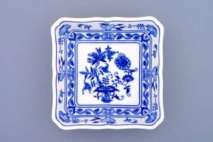 Cibulák – Misa šalátová 4-hranná 15 cm – originálny cibuľový porcelán 1. akosť