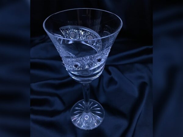 Krištálové brúsené poháre 220 ml set 6 kusov Swarovski