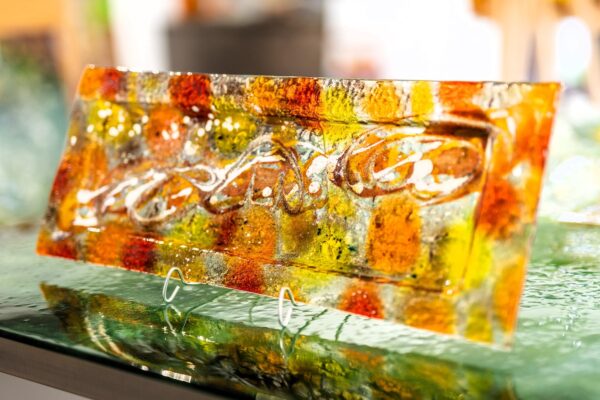 Umjetničko staklo Veronika Rusňáková 20x60 cm - Slika 2