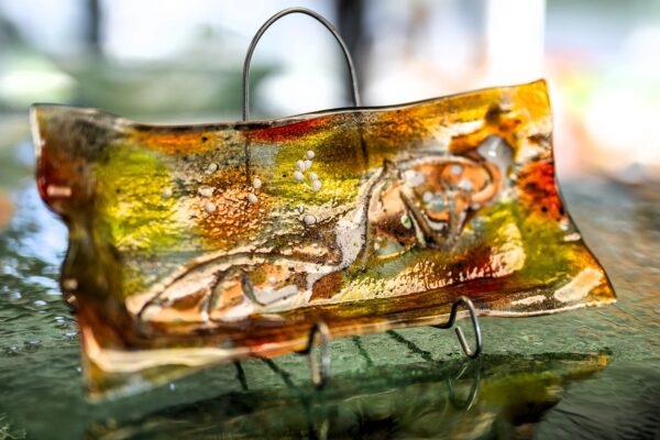 Umjetničko staklo Veronika Rusňáková 15x31 cm - Slika 2