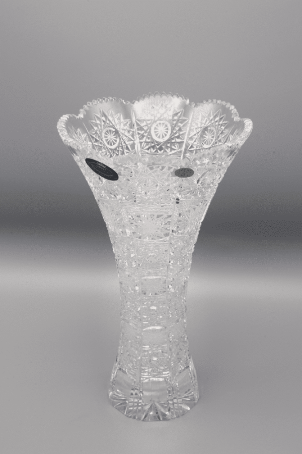 Brušena kristalna vaza ÚSVIT 25 cm - Slika 2