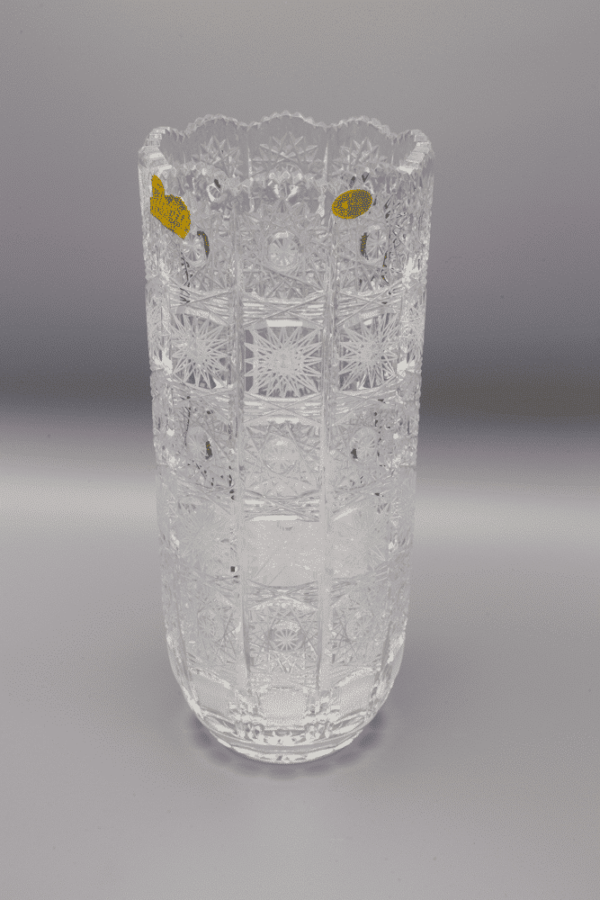 Brušena kristalna vaza ÚSVIT 25 cm - Slika 2