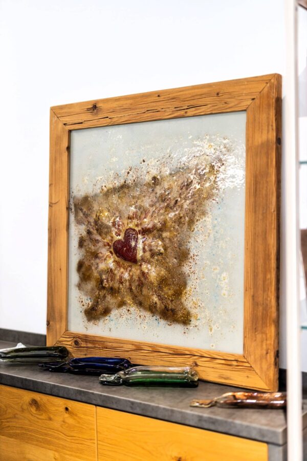 Umjetničko staklo Veronika Rusňáková 90x90 cm