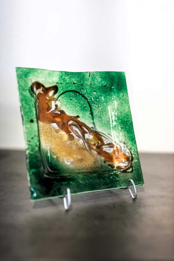 Umjetničko staklo Veronika Rusňáková 20x20 cm
