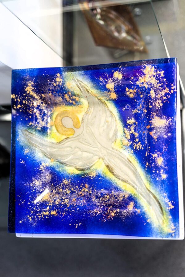Umjetničko staklo Veronika Rusňáková 35x35 cm