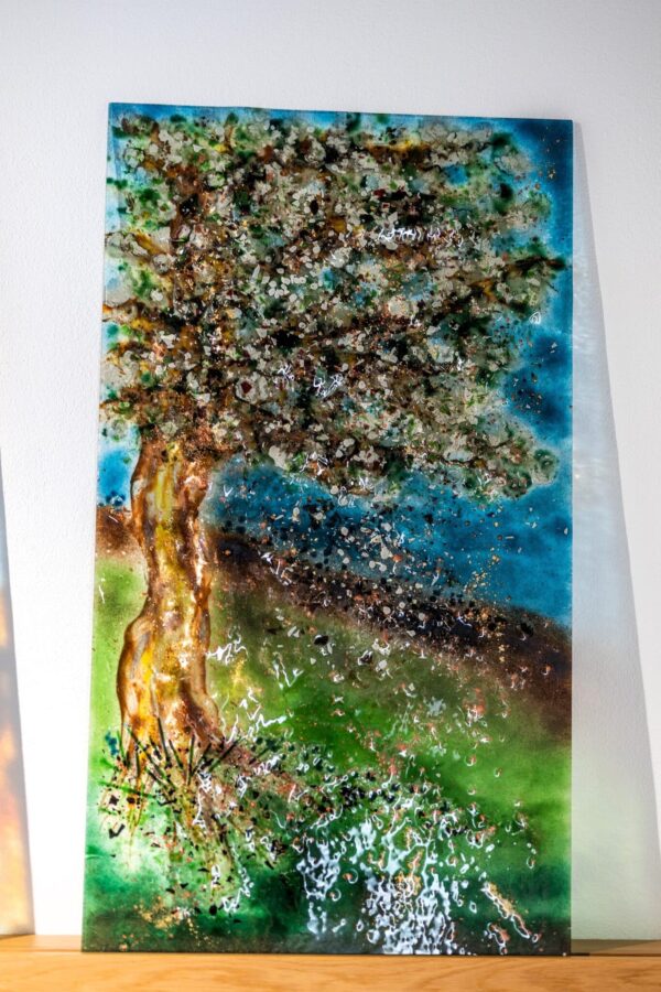 Umjetničko staklo Veronika Rusňáková 42x84 cm