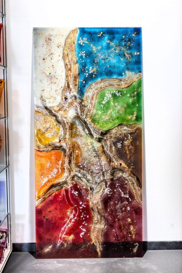 Umjetničko staklo Veronika Rusňáková 70x150 cm